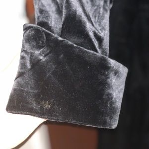 Black Vintage Velvet coat